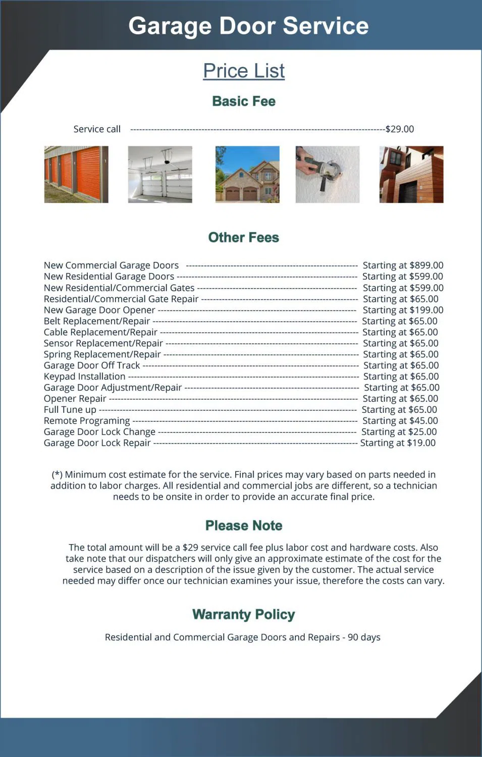 Golden Garage Door Service Glendale, CA 818-810-7853