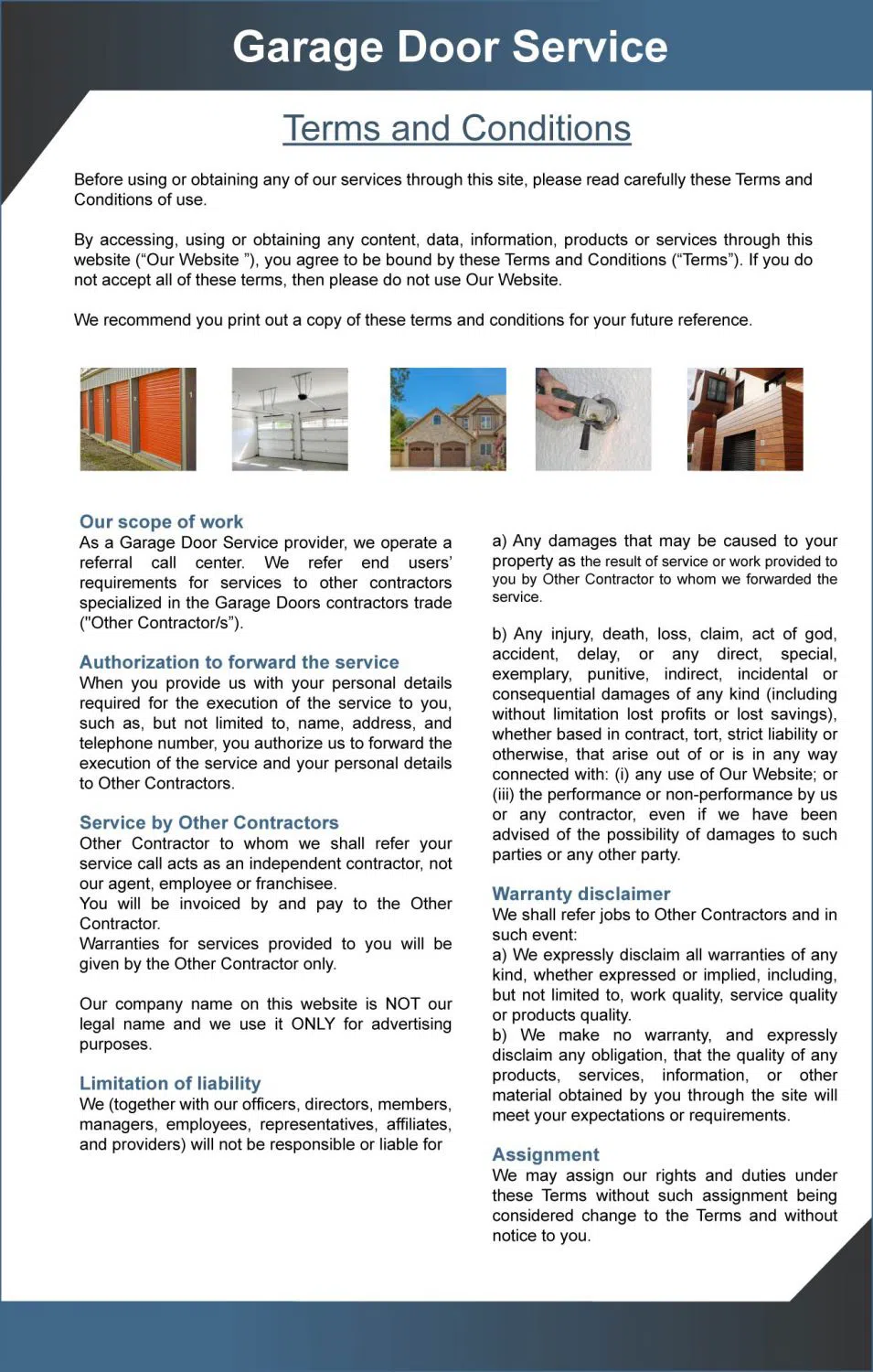 Golden Garage Door Service Glendale, CA 818-810-7853